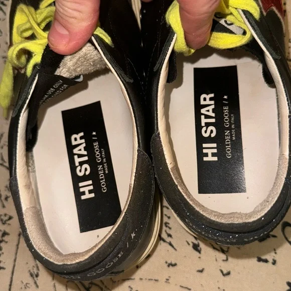 Golden Goose Black and Red Sneakers - Picture 4 of 8